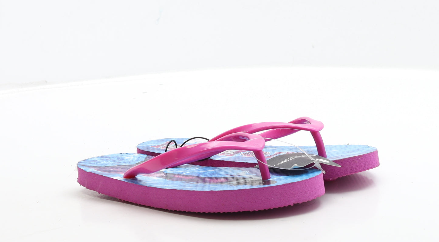 George Girls Pink Rubber Thong Sandal UK 13 32