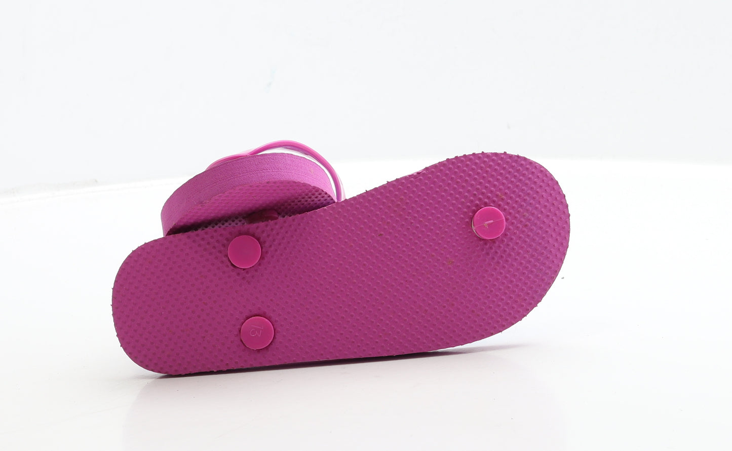 George Girls Pink Rubber Thong Sandal UK 13 32