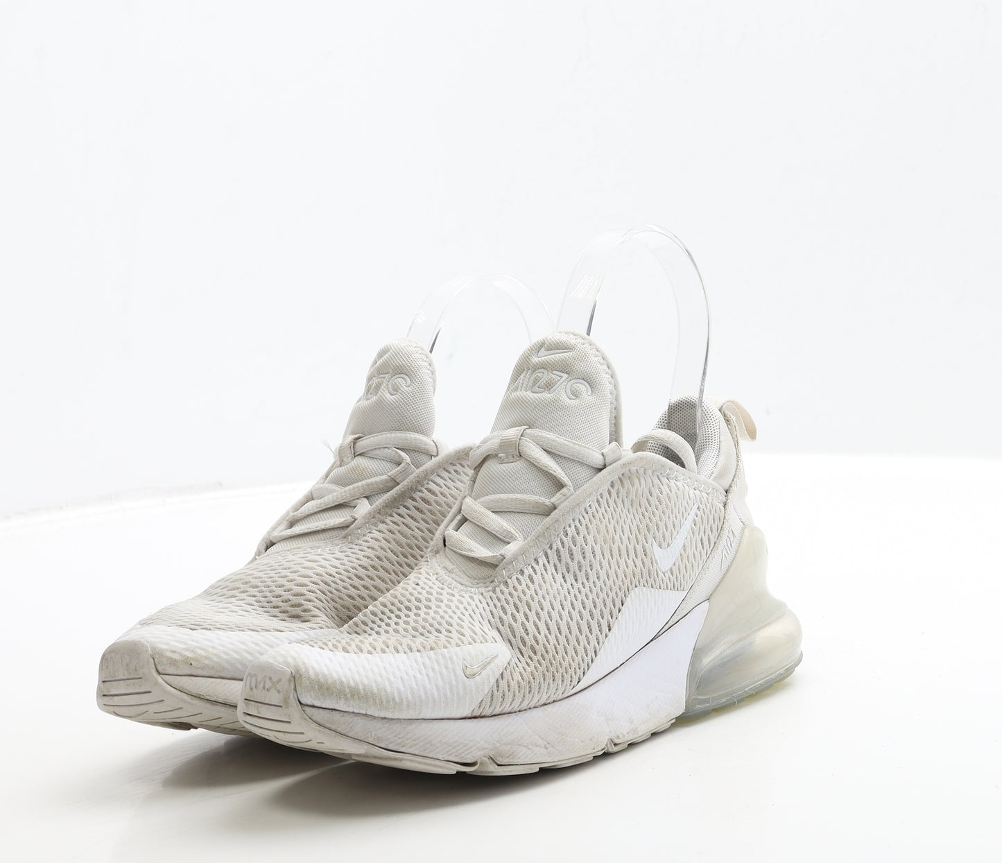 Nike Boys White Polyester Trainer UK 2.5 35 - Air 270