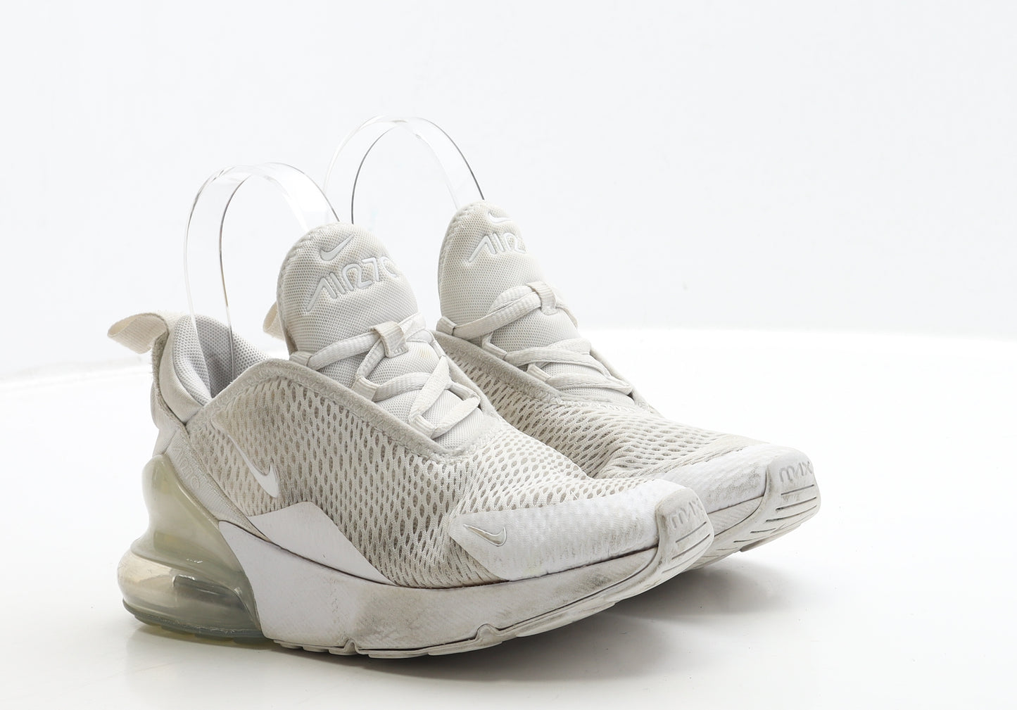 Nike Boys White Polyester Trainer UK 2.5 35 - Air 270