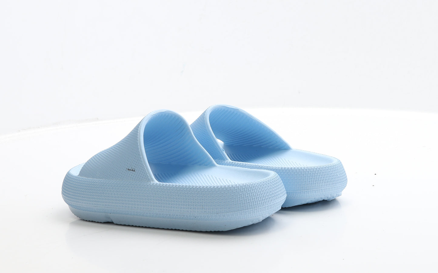 Preworn Womens Blue Rubber Slider Sandal UK 5 38