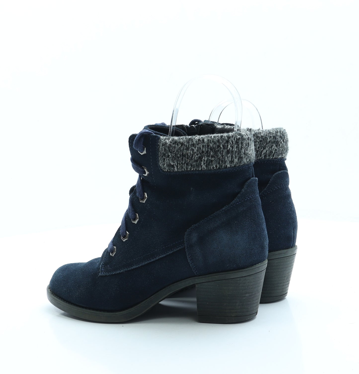 Shuropody Womens Blue Suede Bootie Boot UK 6 39