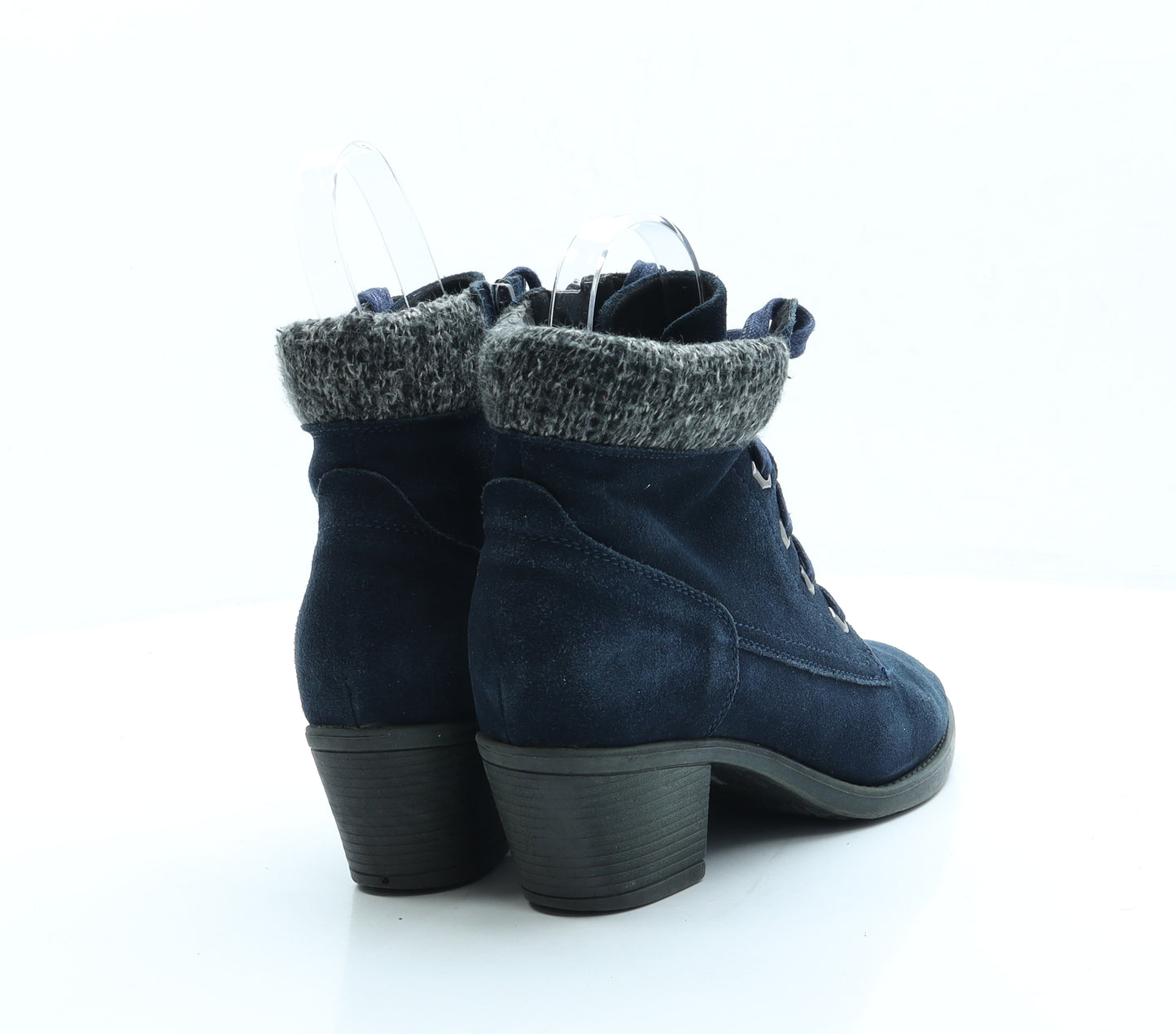 Shuropody Womens Blue Suede Bootie Boot UK 6 39