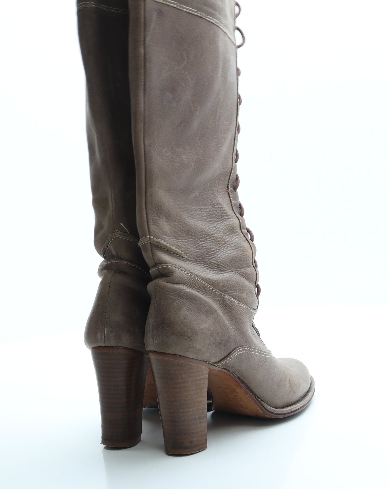 Kurt Geiger Womens Brown Leather Bootie Boot UK 4 37