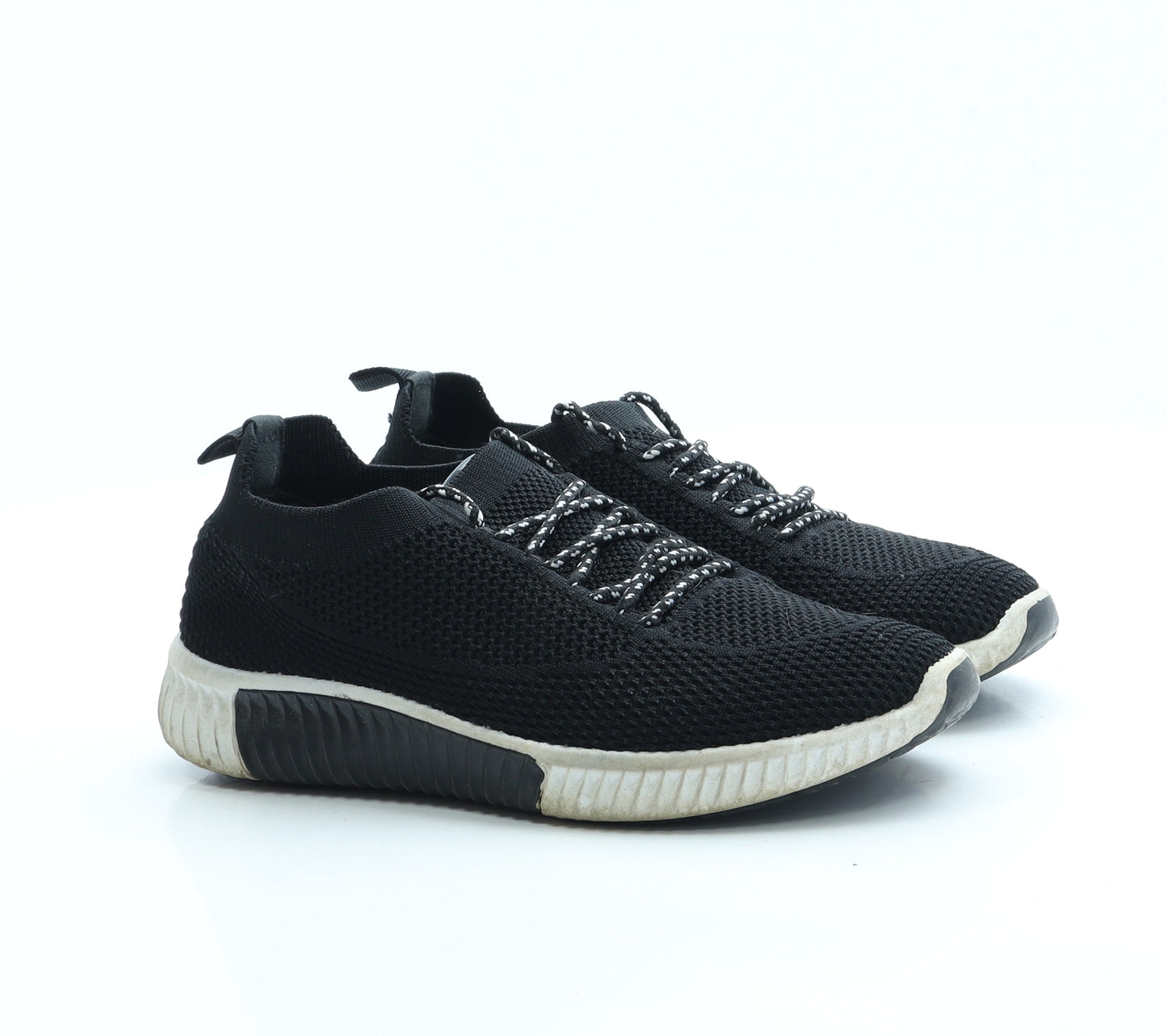 Preworn Womens Black Polyester Trainer UK 4