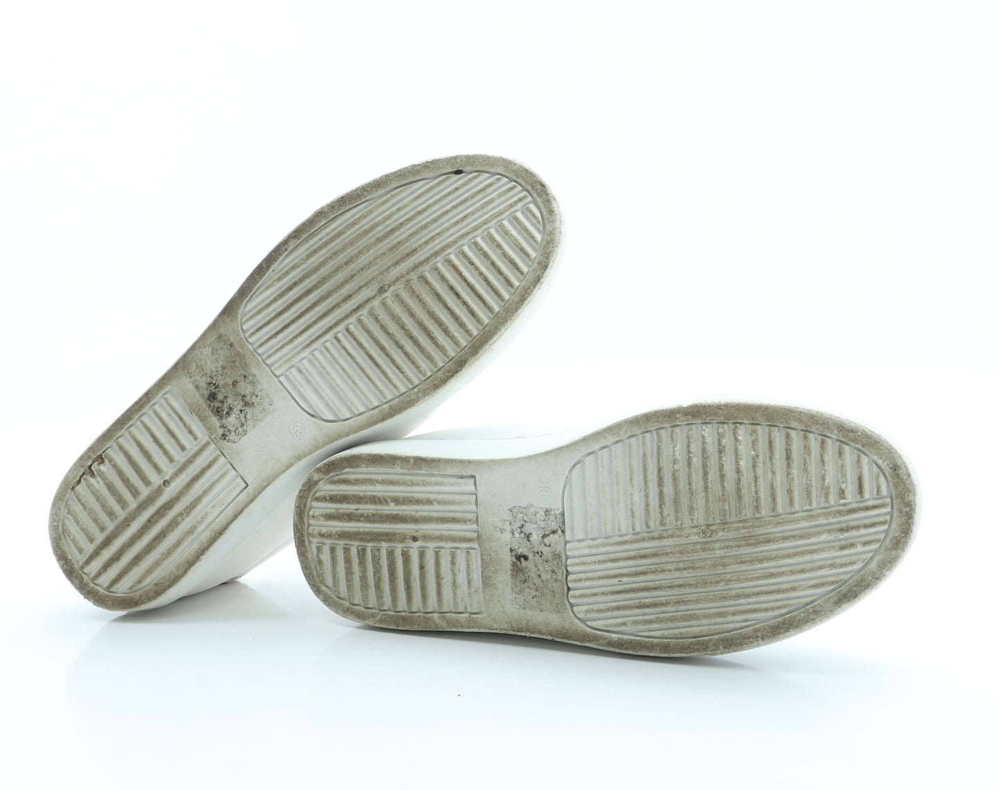 Studio Womens White Leather Trainer UK 6 39