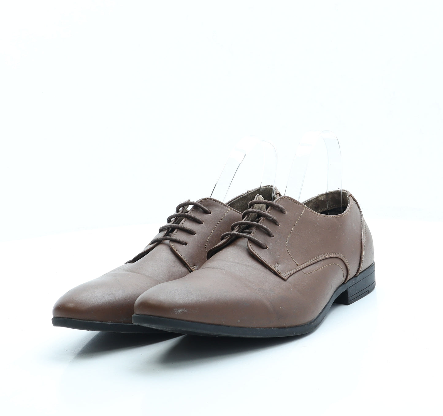 Primark Mens Brown Leather Oxford Casual UK 8 42 US 9