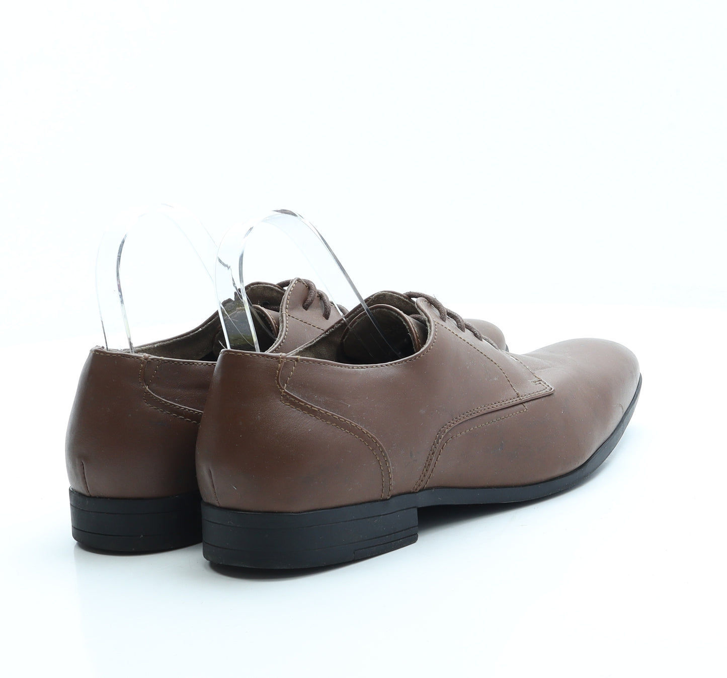 Primark Mens Brown Leather Oxford Casual UK 8 42 US 9