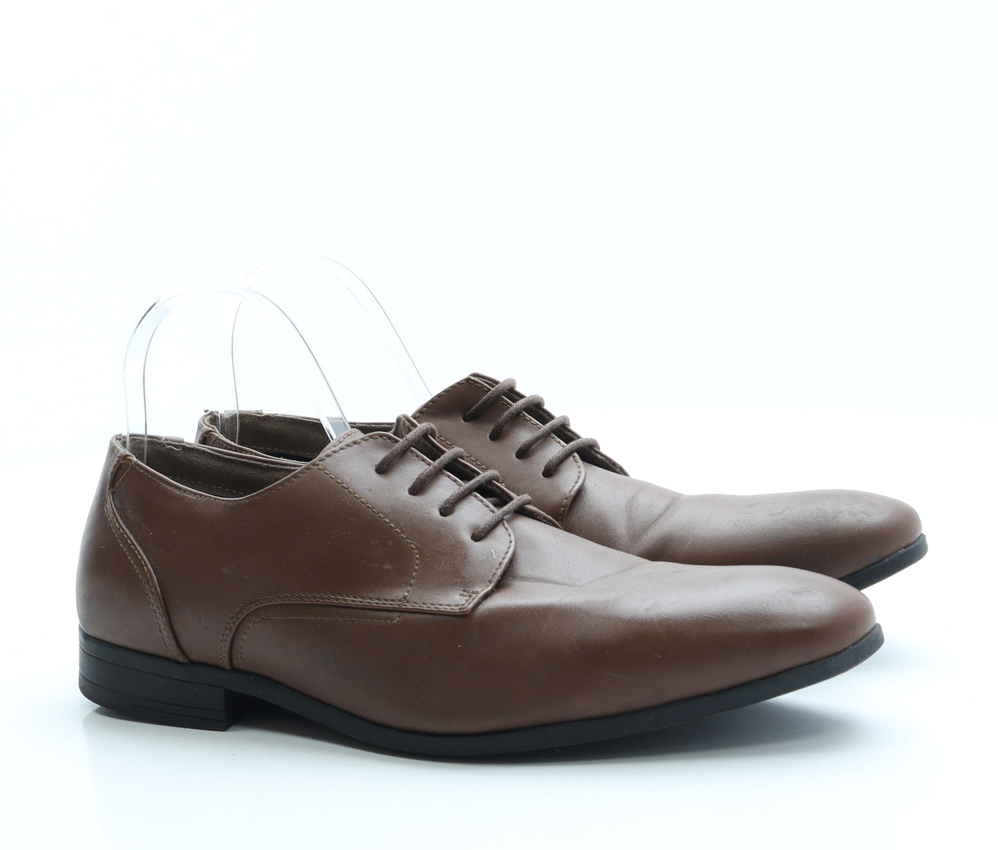 Primark Mens Brown Leather Oxford Casual UK 8 42 US 9