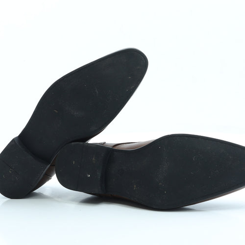 Primark Mens Brown Leather Oxford Casual UK 8 42 US 9