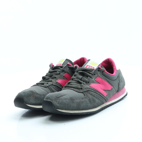 New Balance Womens Grey Polyester Trainer UK 4 37
