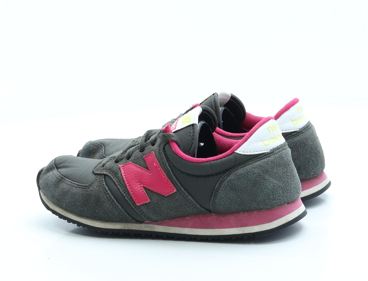 New Balance Womens Grey Polyester Trainer UK 4 37