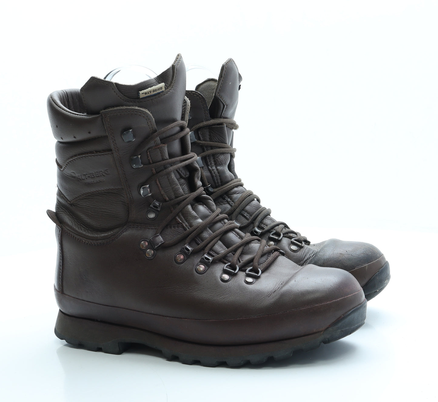 Filt Berg Mens Brown Leather Combat Boot UK 10