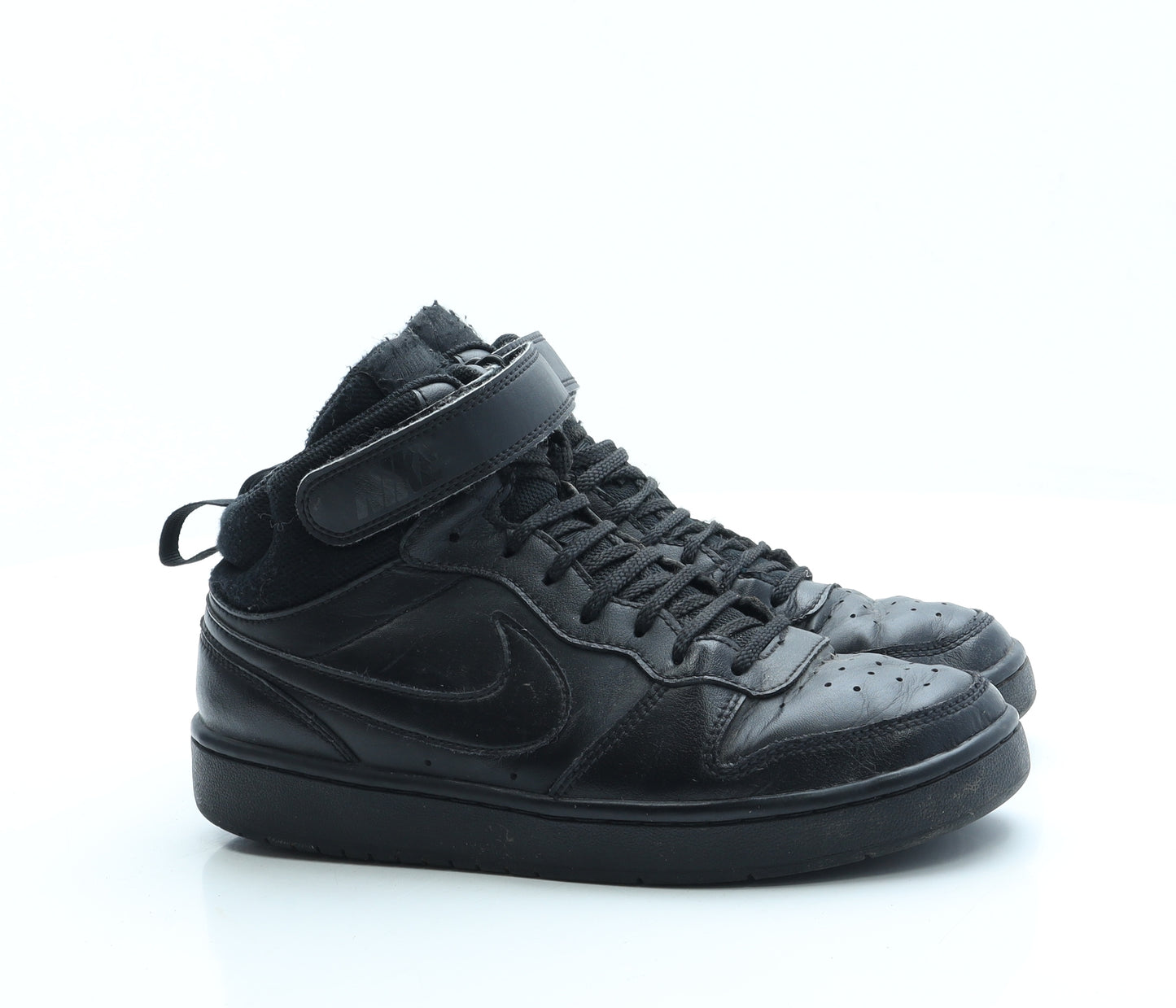 Nike Boys Black Leather Trainer UK 5.5 - Air Force