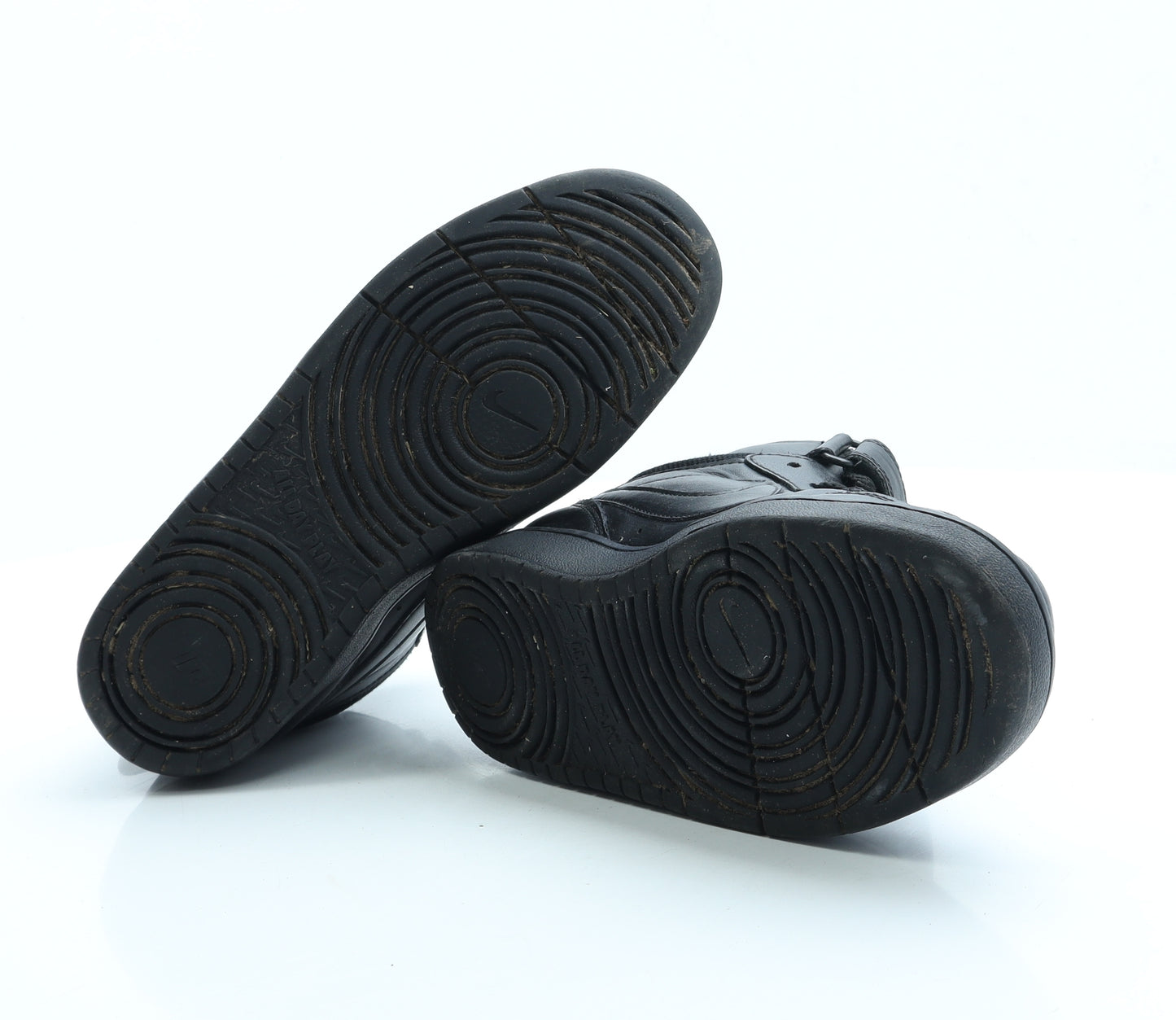 Nike Boys Black Leather Trainer UK 5.5 - Air Force