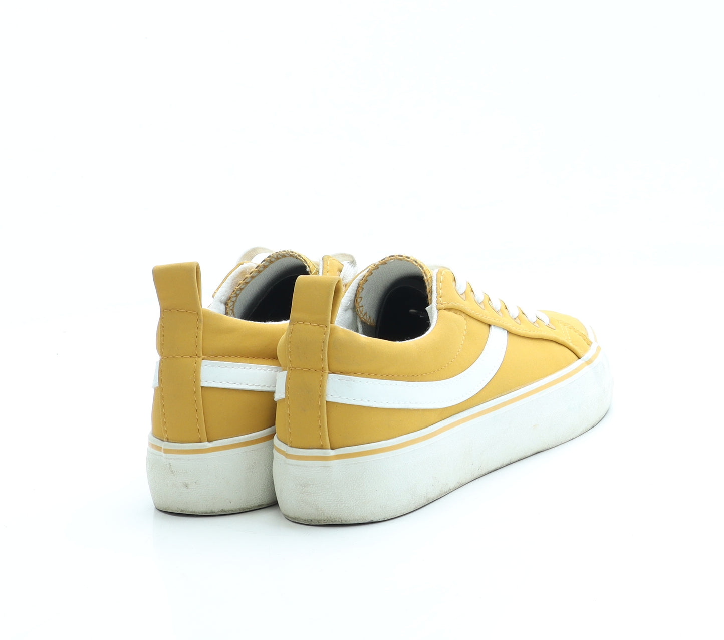 Primark Womens Yellow Polyester Trainer UK 4 37 US 6