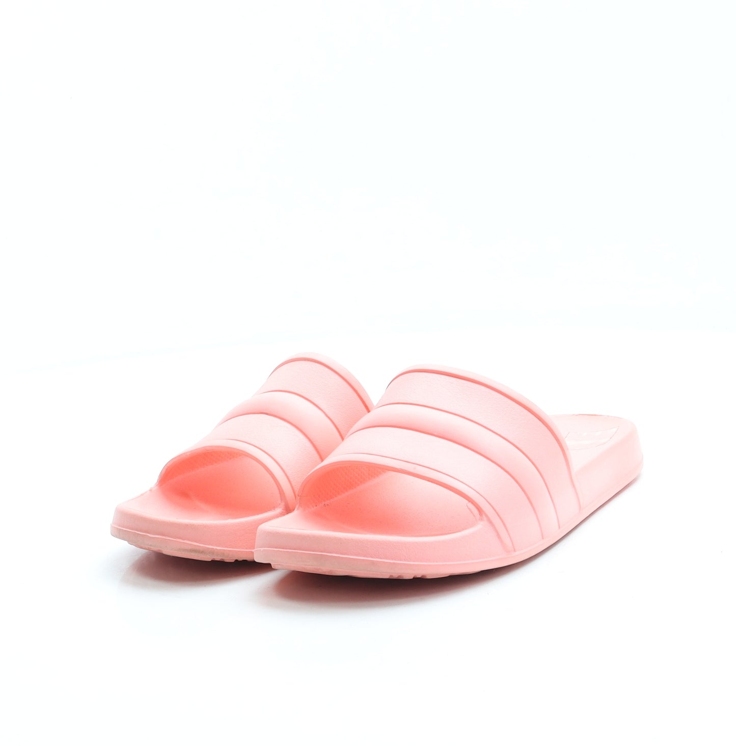 Preworn Womens Pink Rubber Slider Sandal UK 4 37