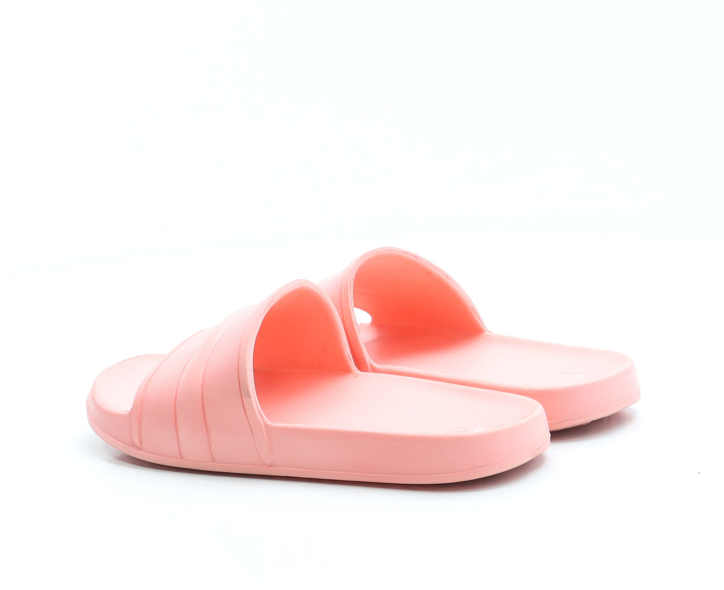 Preworn Womens Pink Rubber Slider Sandal UK 4 37