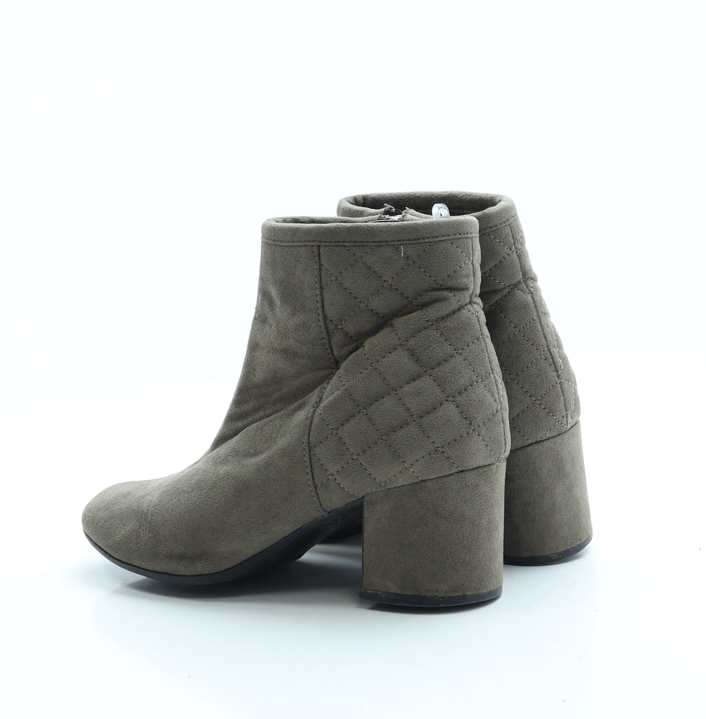 Marks and Spencer Womens Green Suede Bootie Boot UK 4