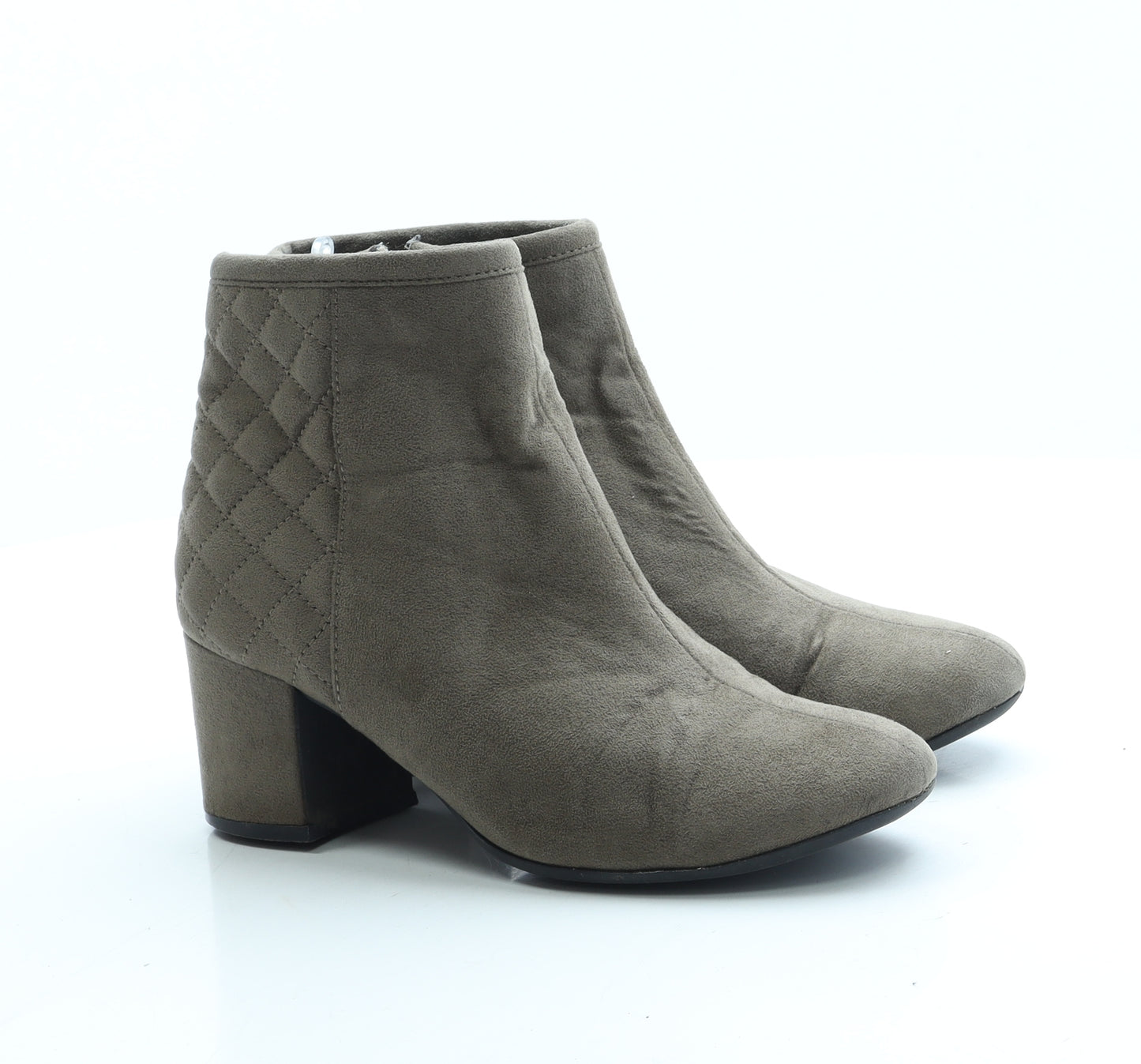 Marks and Spencer Womens Green Suede Bootie Boot UK 4