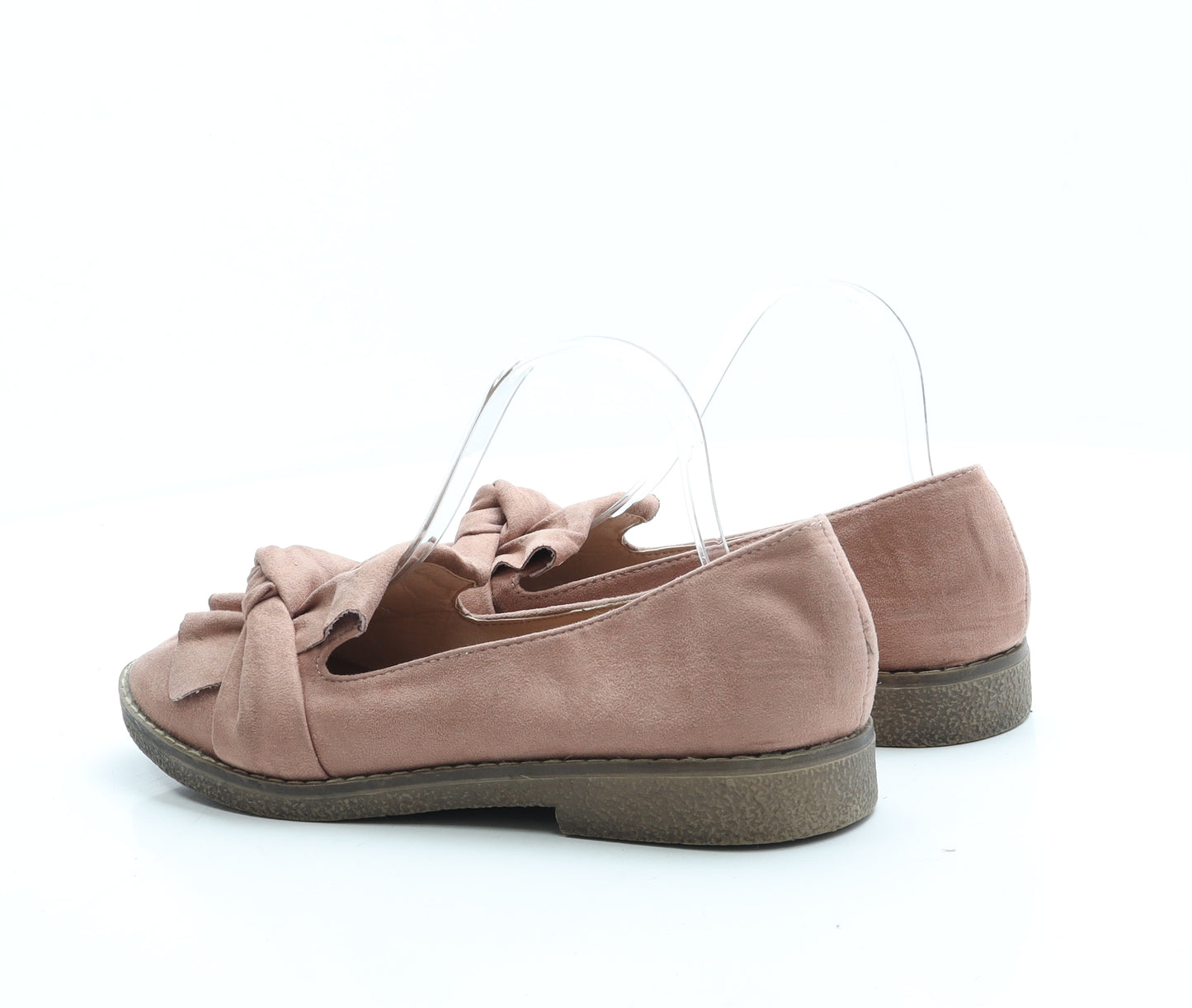 Miss Sophia Womens Pink Suede Slip On Flat UK 8 41