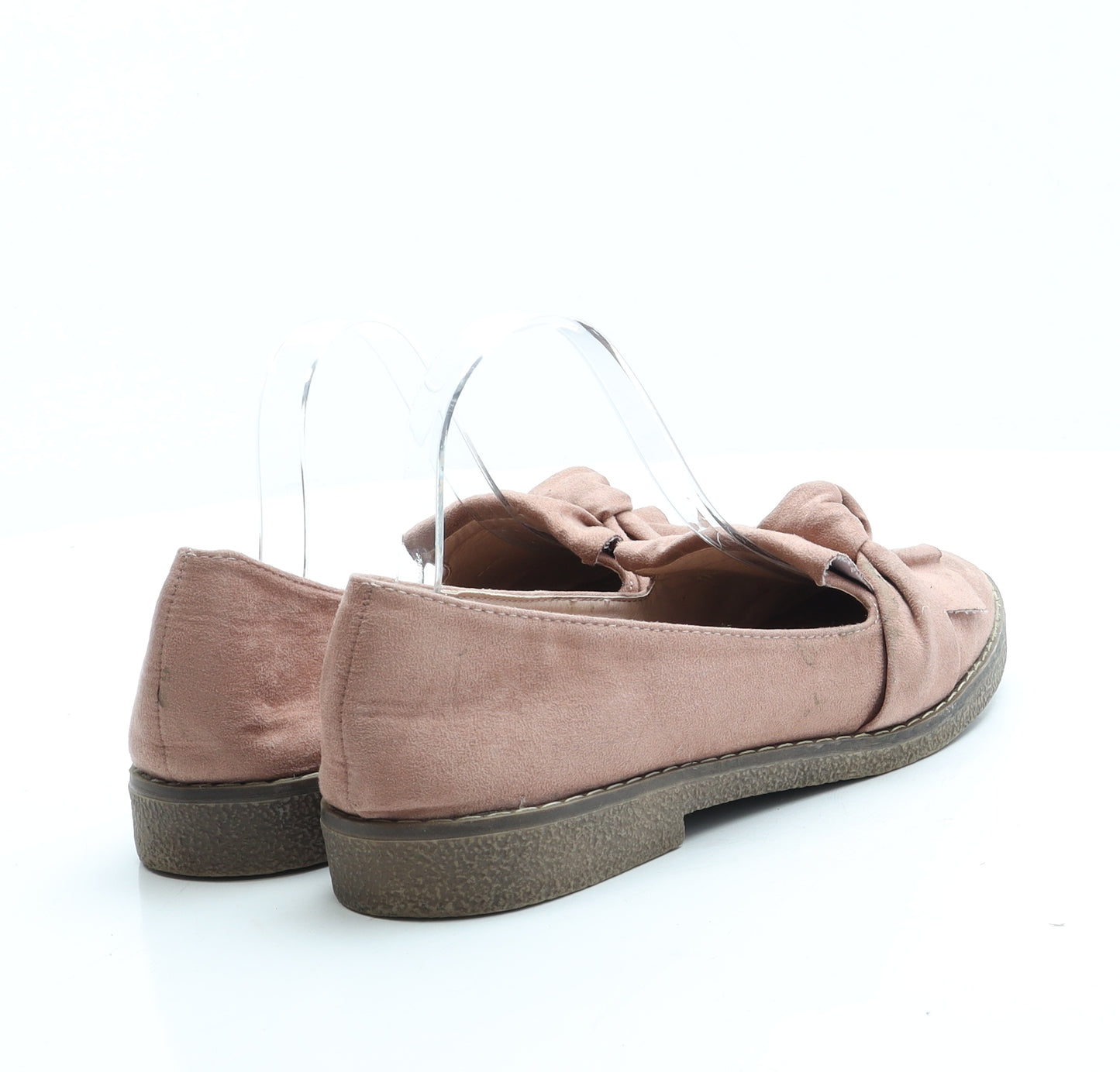 Miss Sophia Womens Pink Suede Slip On Flat UK 8 41