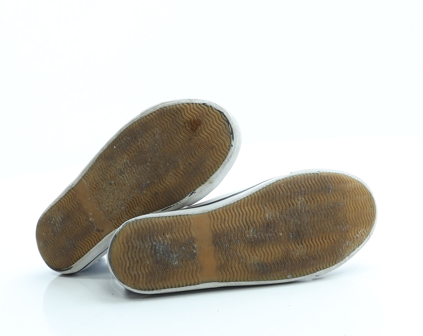 Lily & Dan Boys Blue Cotton Slip On Trainer UK 12