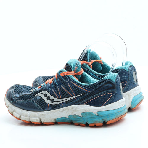 Saucony Womens Blue Polyester Trainer UK 4 37