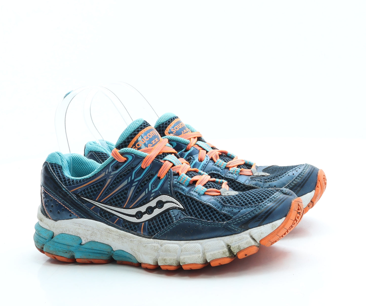 Saucony Womens Blue Polyester Trainer UK 4 37