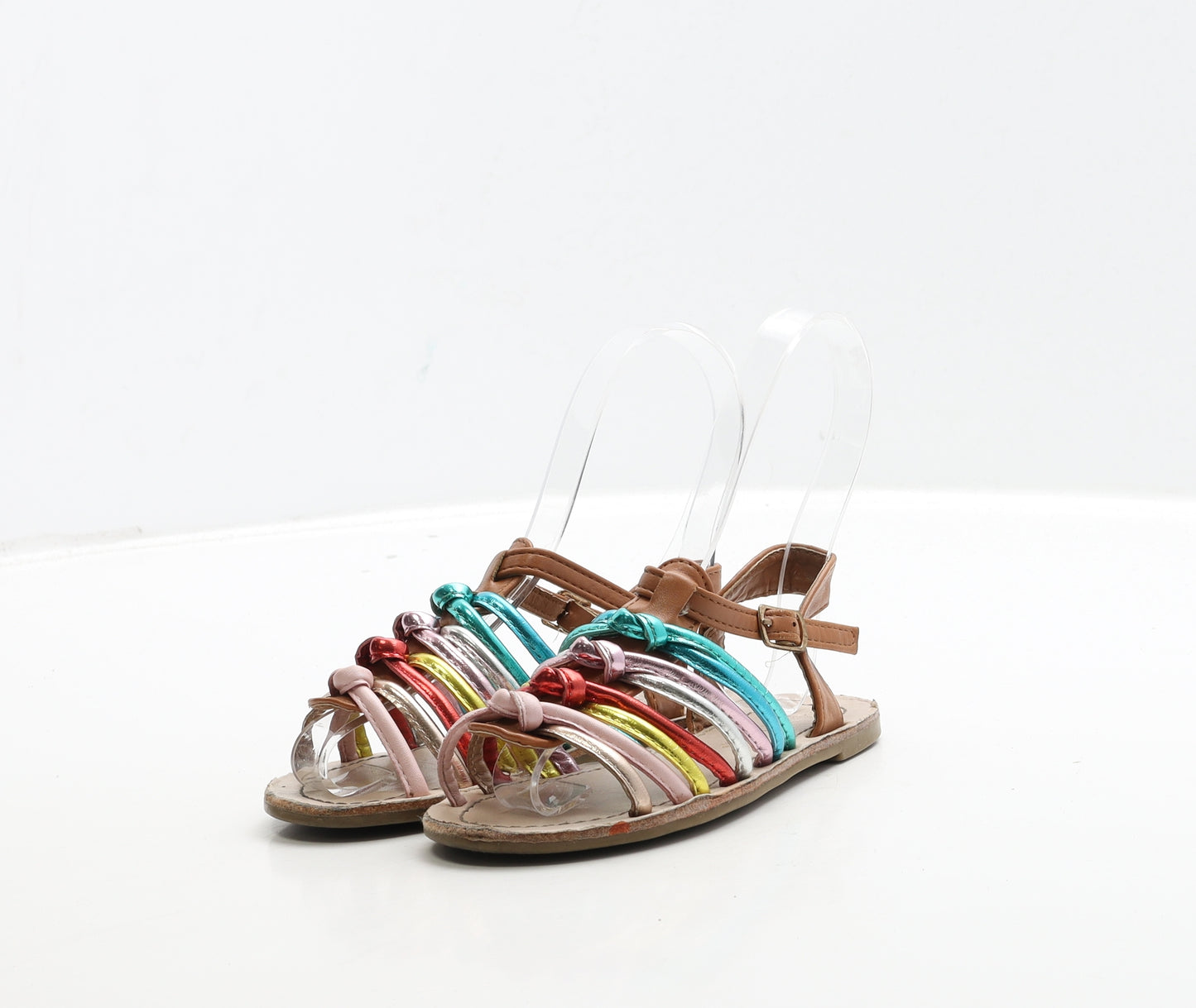 Primark Girls Multicoloured Polyester Strappy Sandal UK 9 27