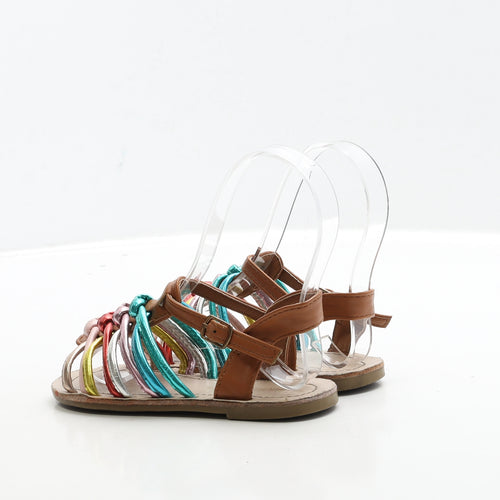 Primark Girls Multicoloured Polyester Strappy Sandal UK 9 27