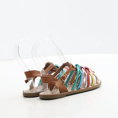 Primark Girls Multicoloured Polyester Strappy Sandal UK 9 27