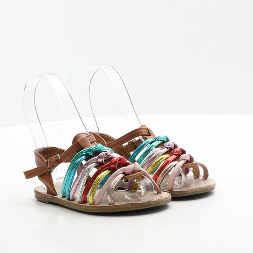 Primark Girls Multicoloured Polyester Strappy Sandal UK 9 27