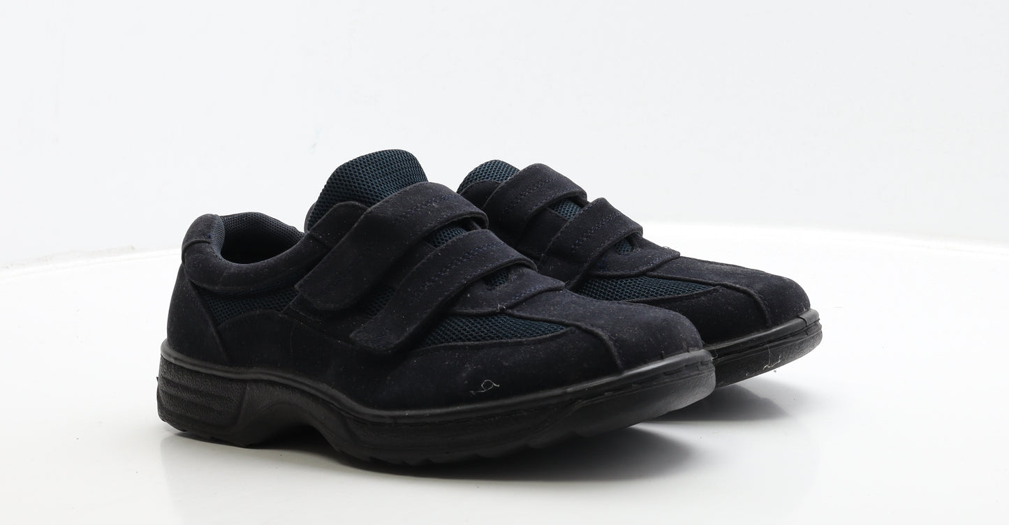 Cushion Walk Mens Blue Suede Trainer UK 8 41