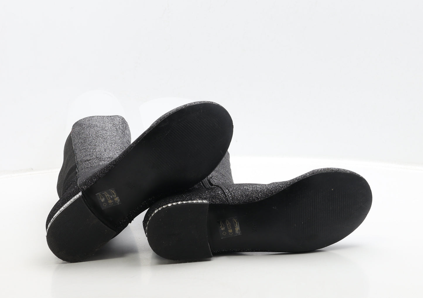 Miss KG Girls Black Polyester Bootie Boot UK 1 32.5