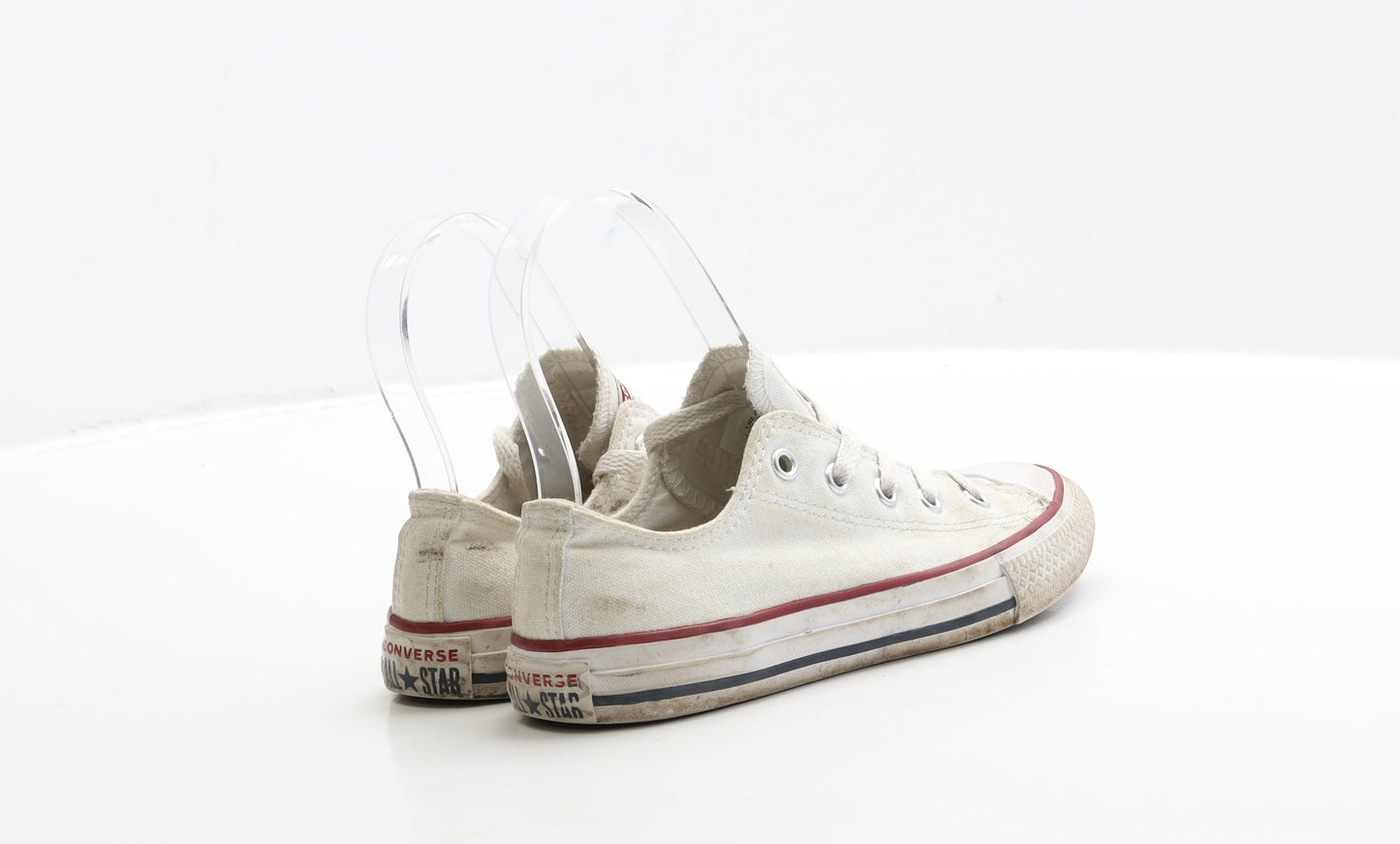 Converse Girls White Fabric Trainer UK 13 31.5