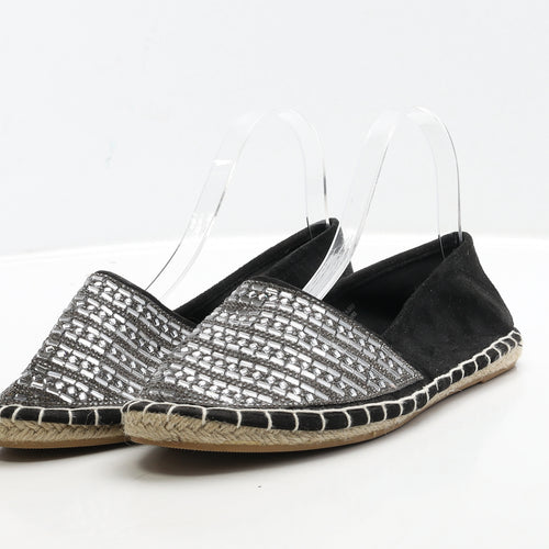 Primark Womens Black Polyester Flat UK 39