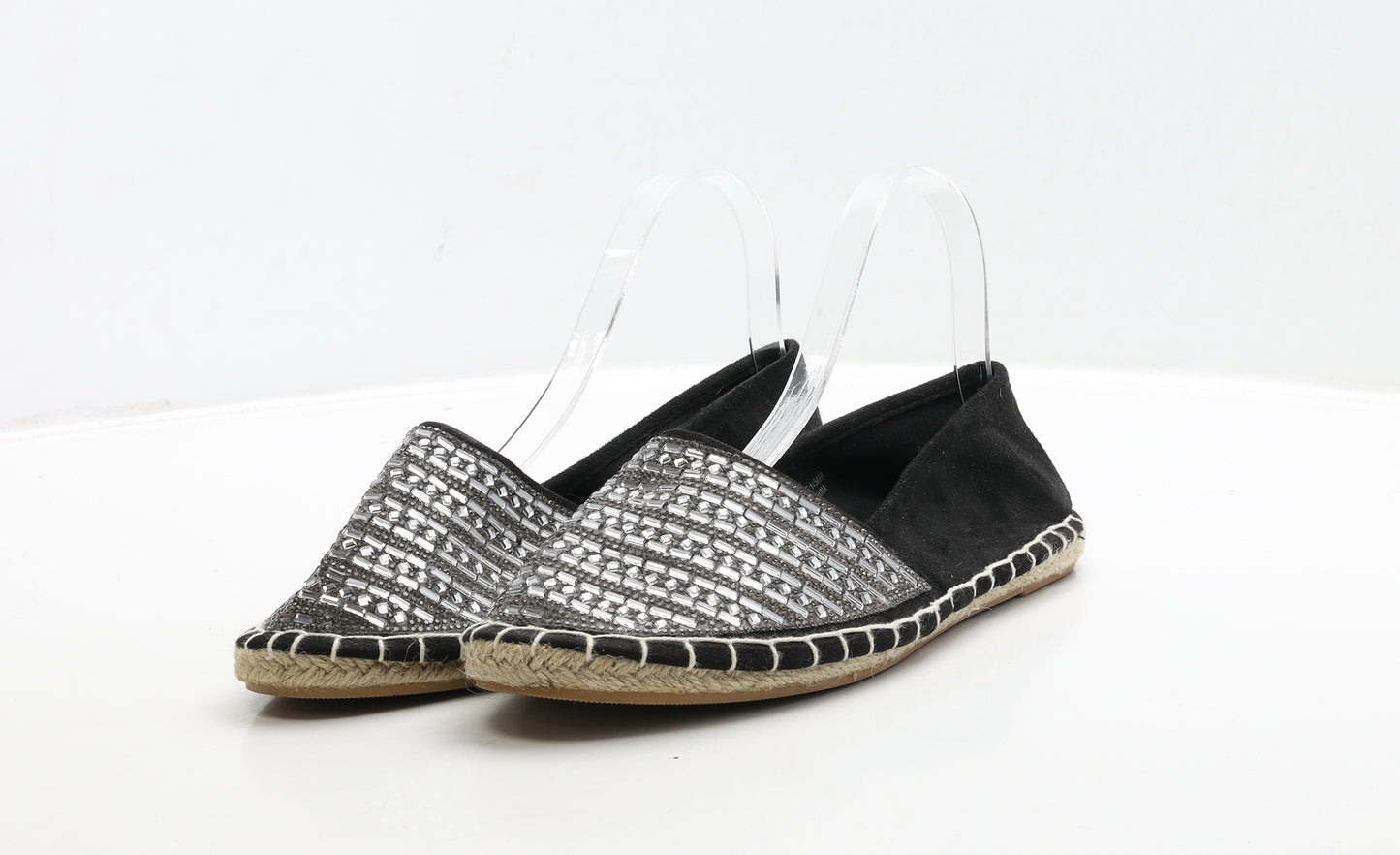 Primark Womens Black Polyester Flat UK 39
