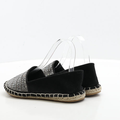 Primark Womens Black Polyester Flat UK 39