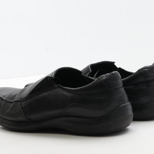 Marks and Spencer Mens Black Leather Loafer Casual UK 10 44