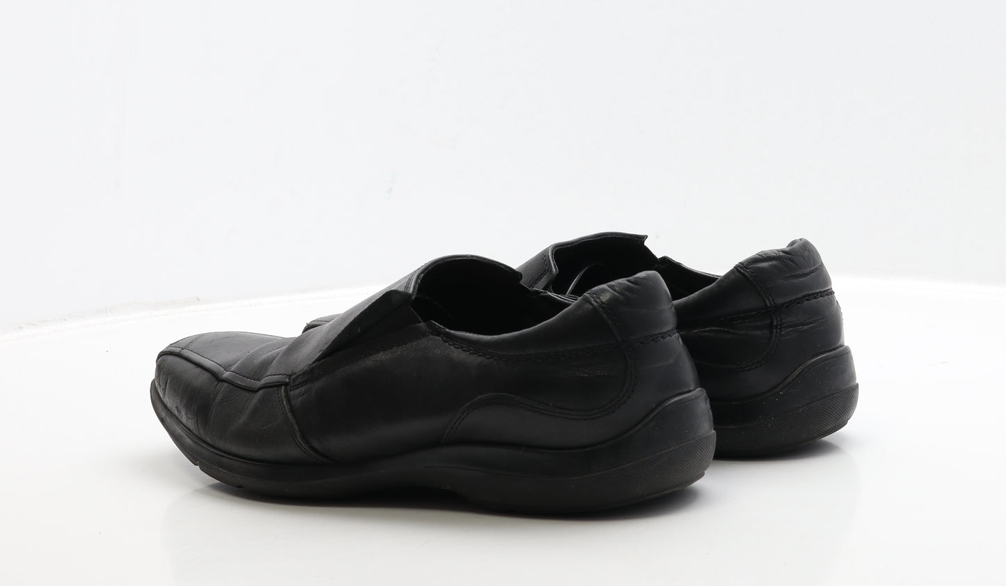 Marks and Spencer Mens Black Leather Loafer Casual UK 10 44
