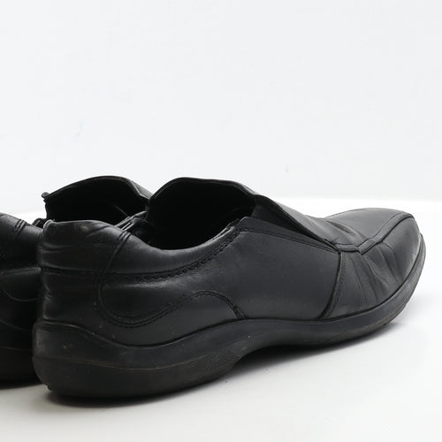 Marks and Spencer Mens Black Leather Loafer Casual UK 10 44