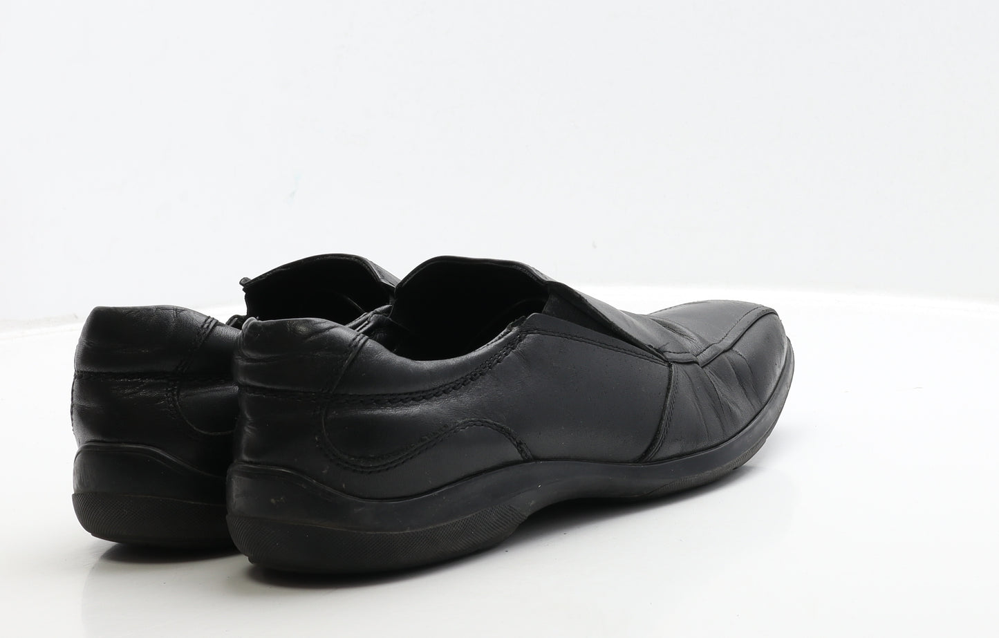 Marks and Spencer Mens Black Leather Loafer Casual UK 10 44