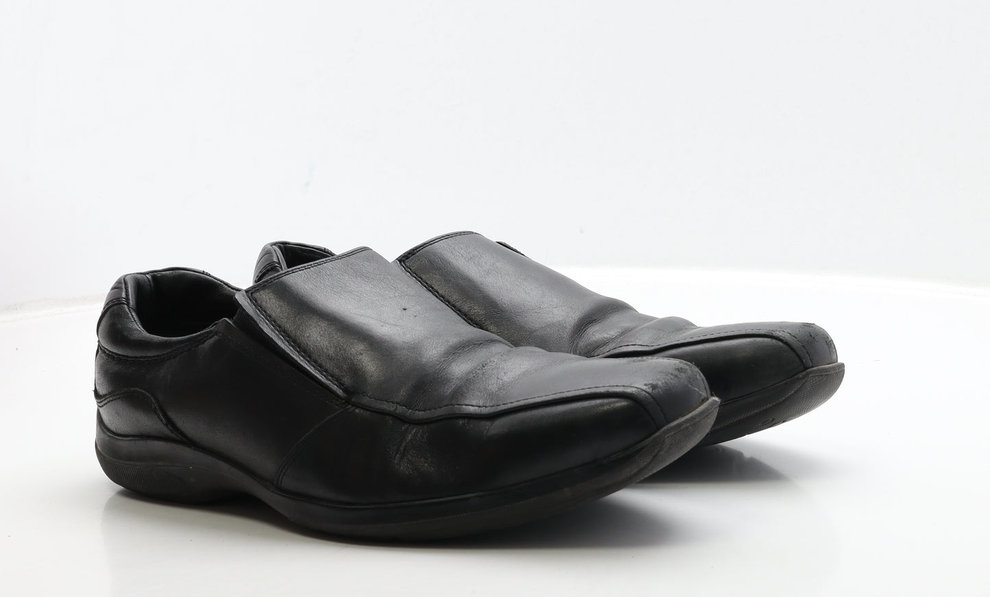 Marks and Spencer Mens Black Leather Loafer Casual UK 10 44