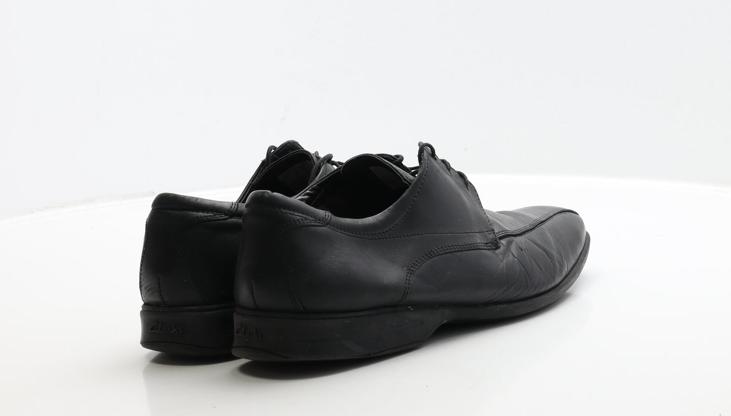 Clarks Mens Black Leather Oxford Dress UK 9 43