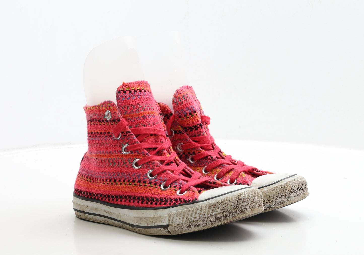 Converse Womens Multicoloured Striped Fabric Trainer UK 5 38