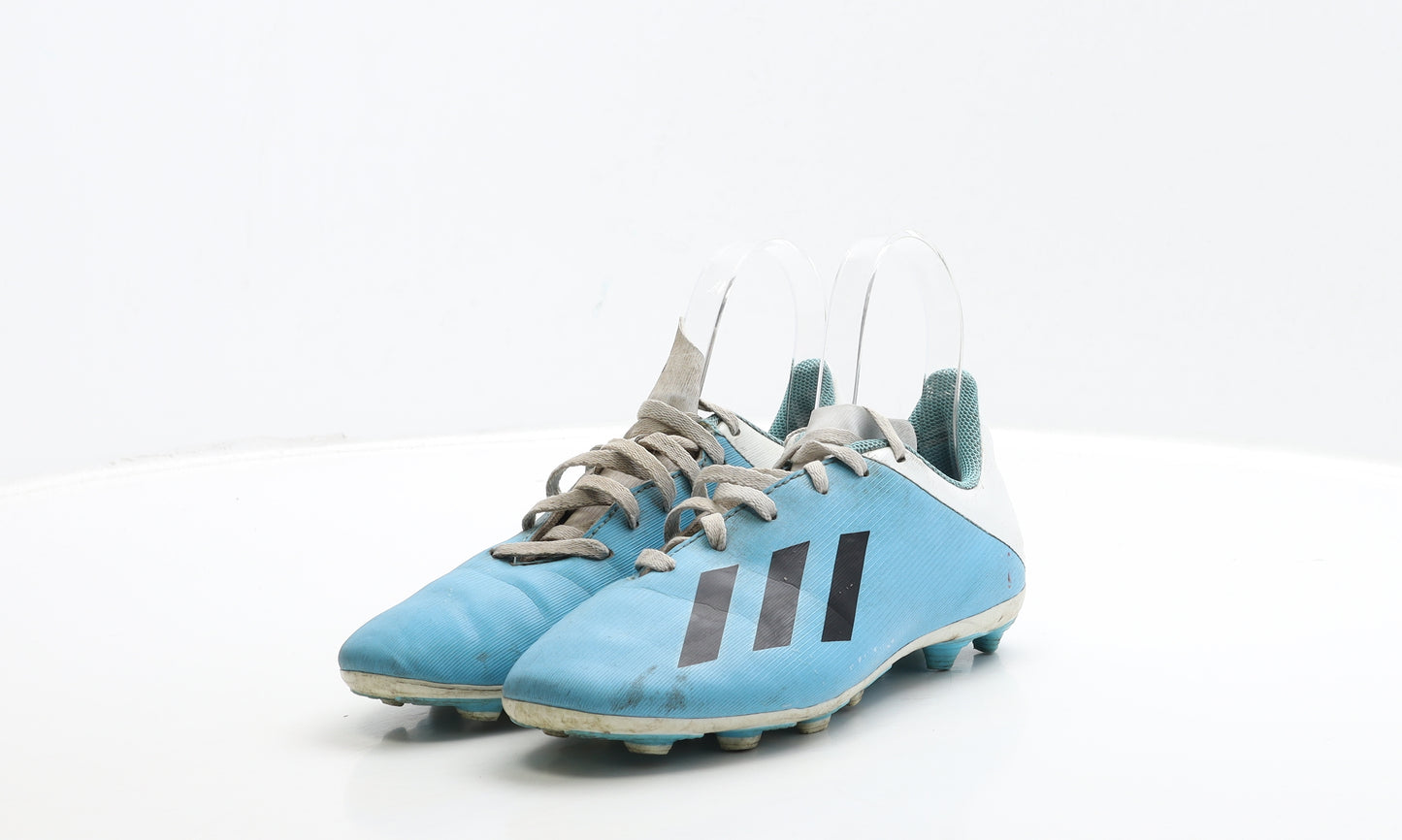 adidas Boys Blue Polyester Trainer UK 2 34 - Football Boots