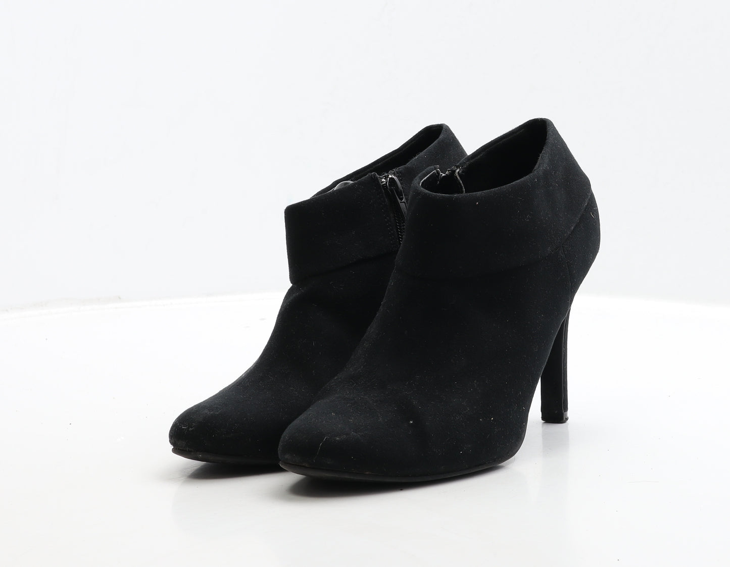Graceland Womens Black Suede Bootie Boot UK 7 40