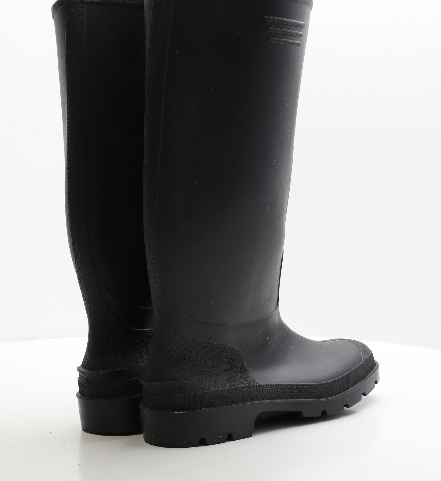 Preworn Mens Black Rubber Wellies Boot UK 9 43