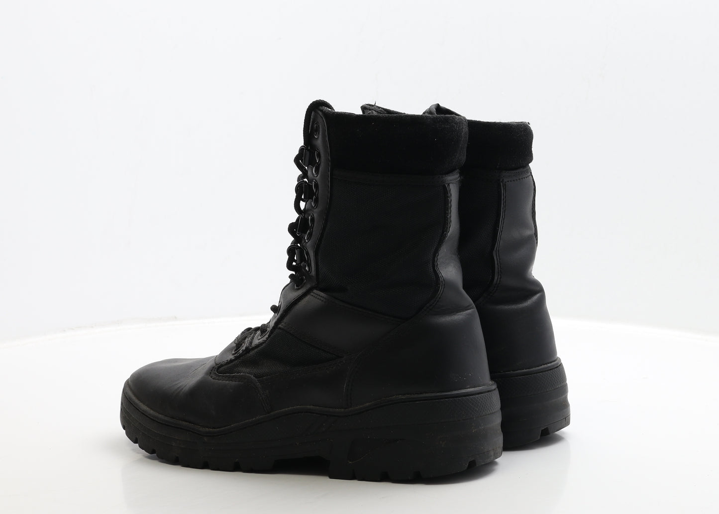 Nitehawk Mens Black Leather Biker Boot UK 9 43